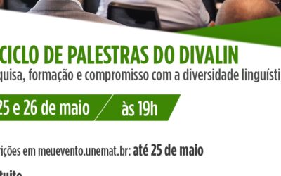 IV Ciclo de palestras do DIVALIN – Inscrições abertas